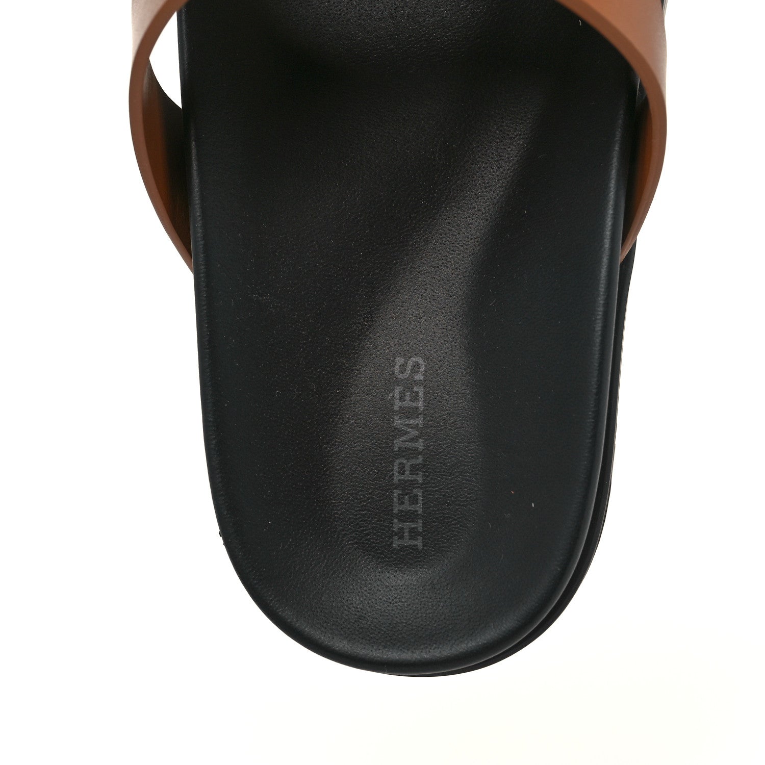 Hermes Calfskin Womens Edith Sandals 38.5 Naturel 7 of 8