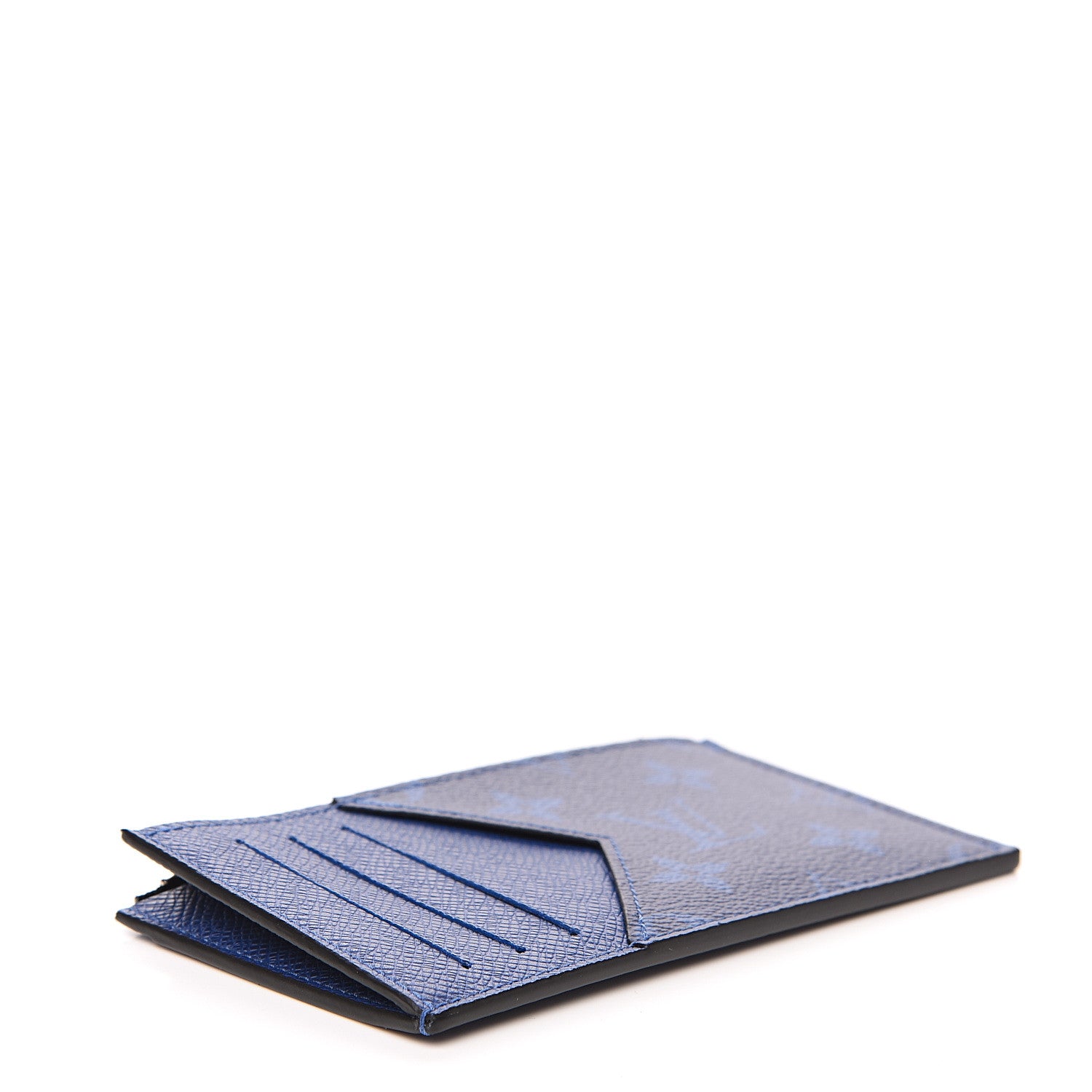 Louis Vuitton Monogram Taiga Coin Card Holder Cobalt 3 of 6