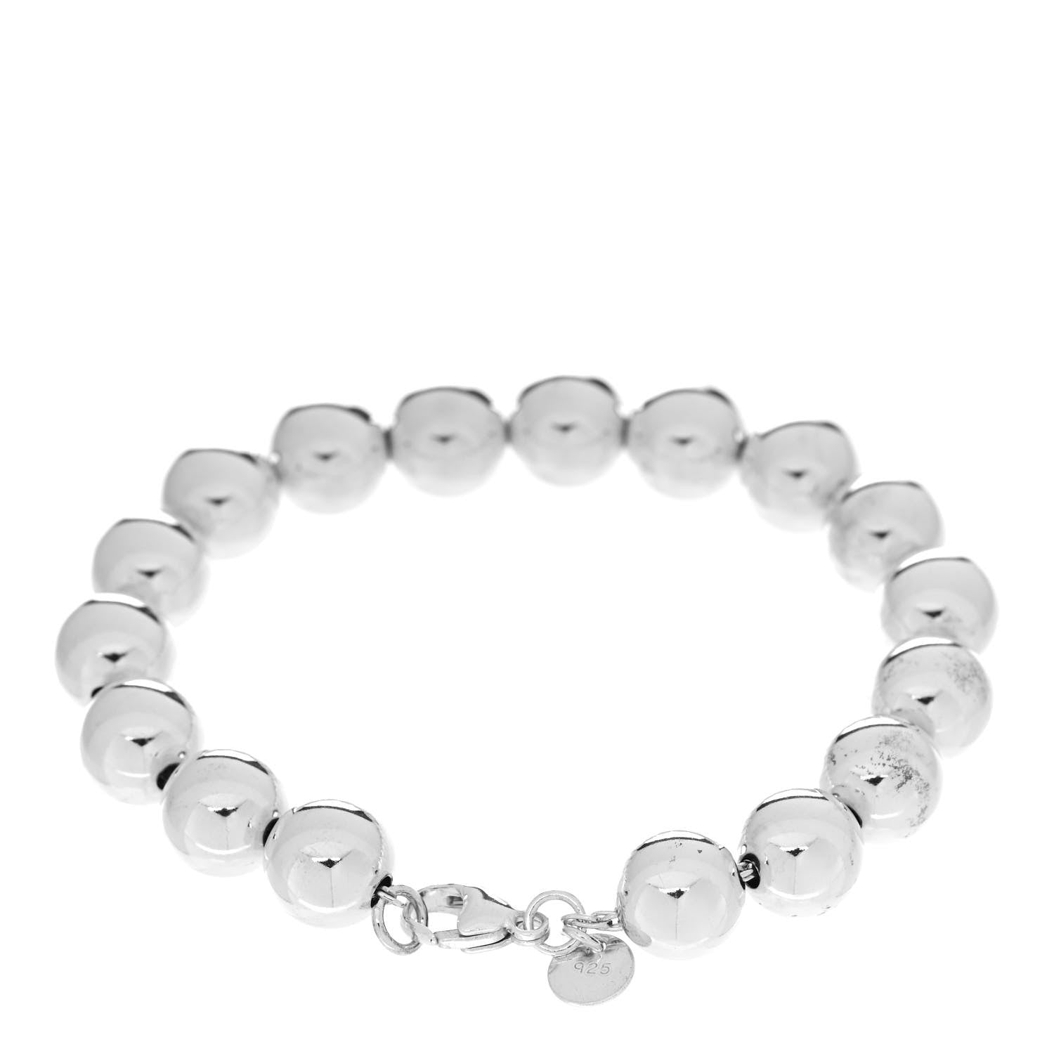 Tiffany Sterling Silver 10mm Hardwear Ball Bracelet 2 of 4