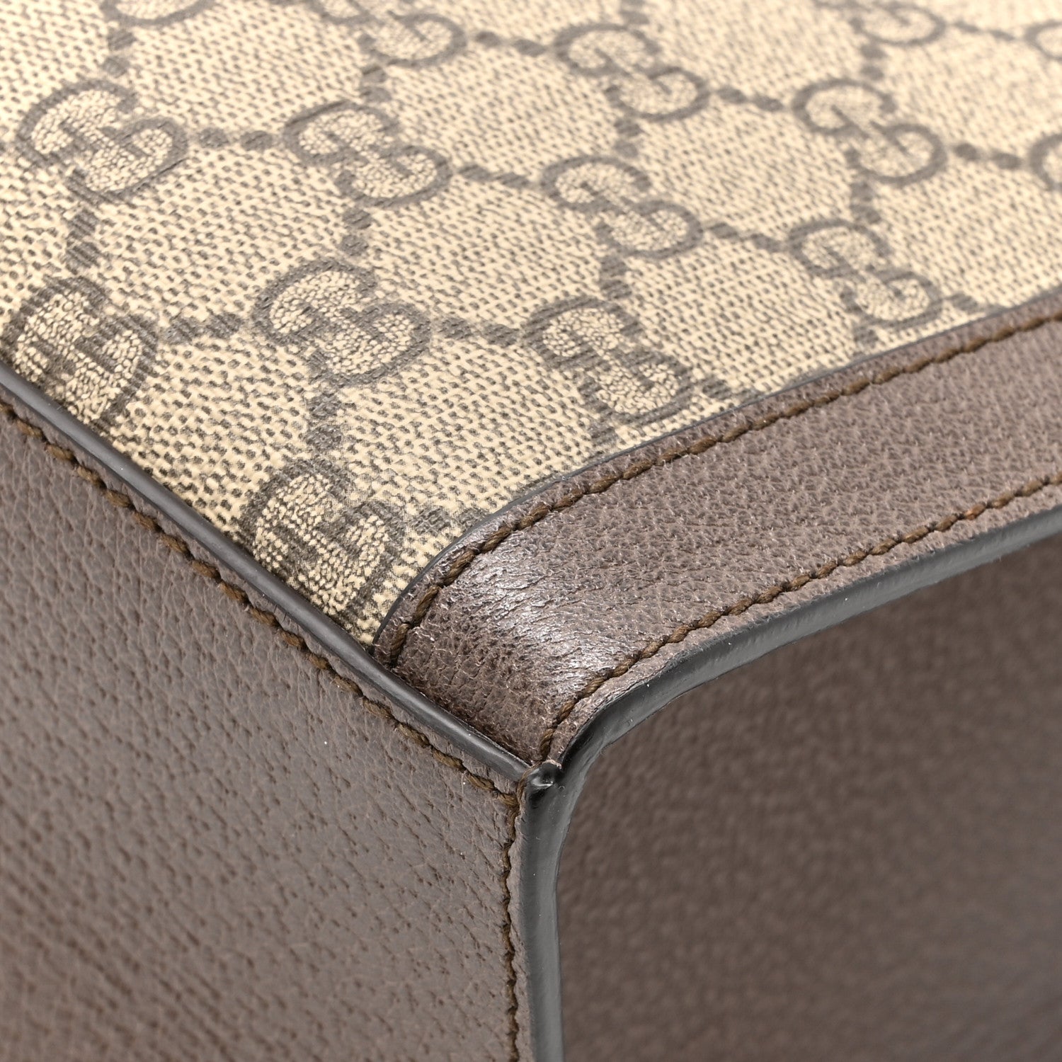 Gucci GG Supreme Monogram Web Ophidia Vertical Tote Brown 14 of 14