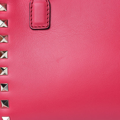 Valentino Garavani Vitello Mini Rockstud Double Handle Tote Deep Fuxia 11 of 11