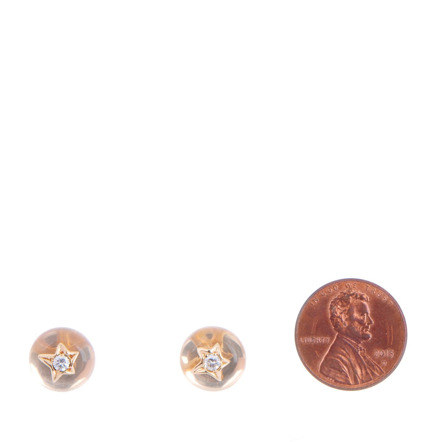 18K Yellow Gold Diamond Comete Earrings