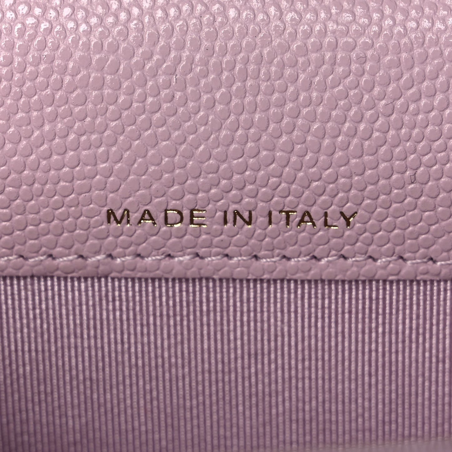 Caviar Quilted Flap Card Holder Wallet Light Pink