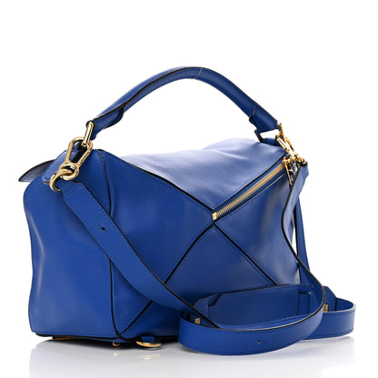Loewe Calfskin Medium Puzzle Bag Electric Blue 3 of 17