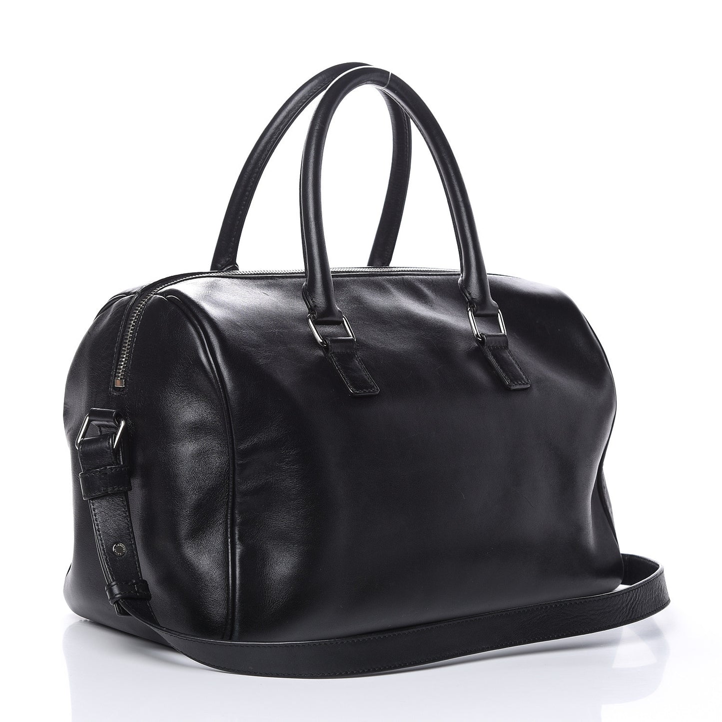 Calfskin Studded Classic Duffle 6 Black