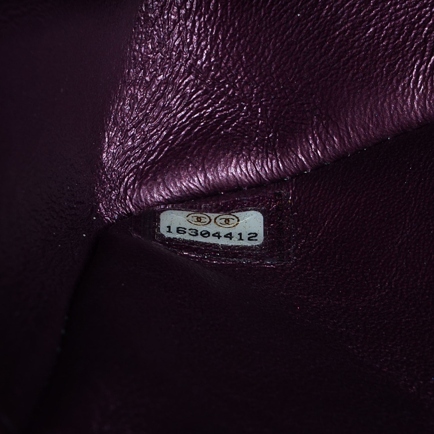 Chanel Aged Calfskin 2.55 Reissue 224 Flap Metallic Purple 7 of 8