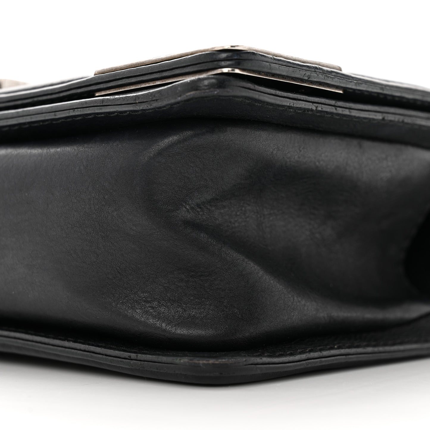 Calfskin Quilted Metal Embellished Paris Dallas Medium Boy Flap Black