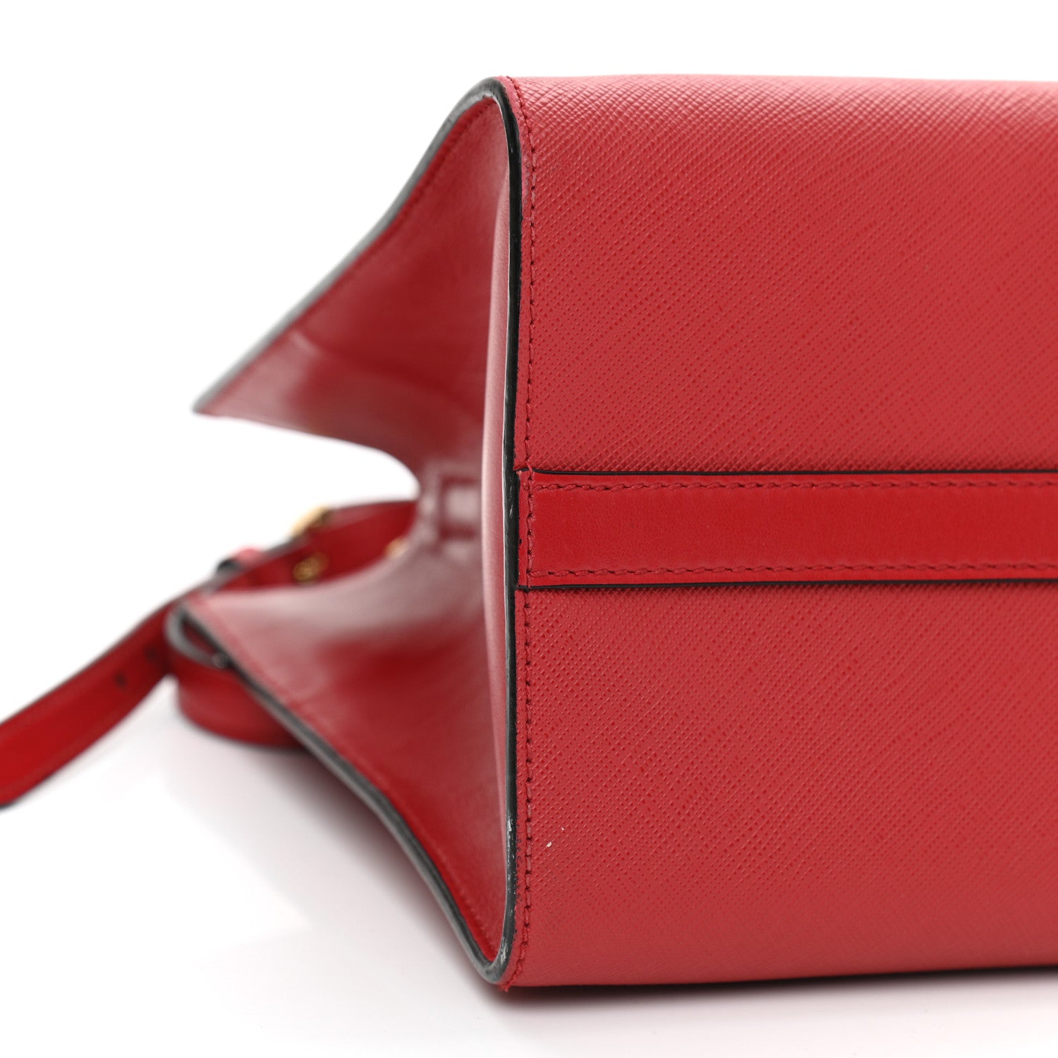 Prada Saffiano Soft Tote Fuoco 8 of 10