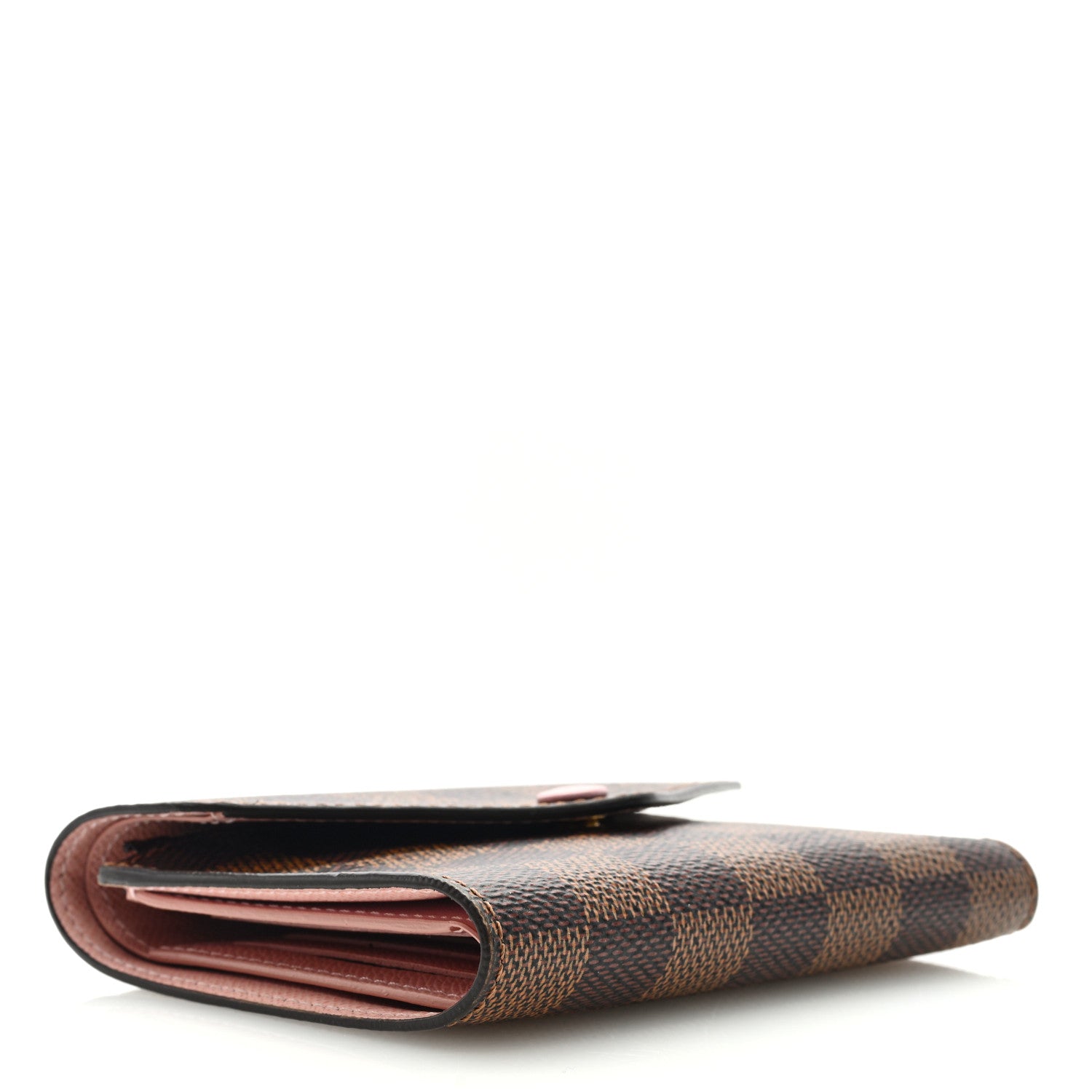 Louis Vuitton Damier Ebene Victorine Wallet Rose Ballerine 4 of 6
