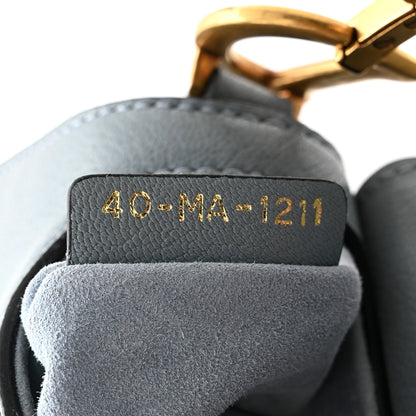 Christian Dior Goatskin Micro Saddle Bag Cloud Blue 7 of 9