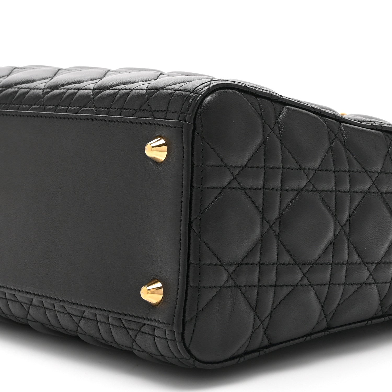 Christian Dior Lambskin Cannage Large Lady Dior Black 10 of 10