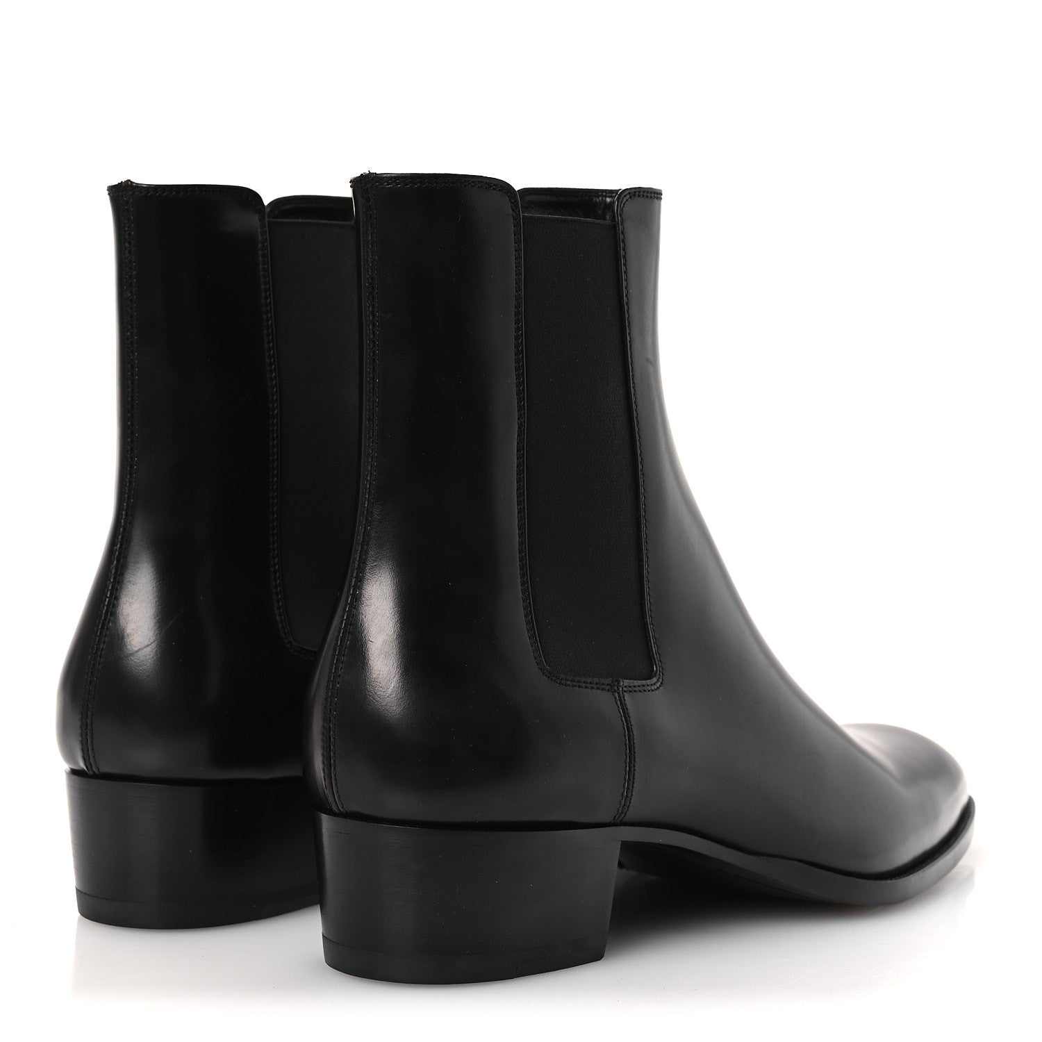 Saint Laurent Calfskin Mens Wyatt 40mm Chelsea Boots 45 Sparrow Brown 5 of 12