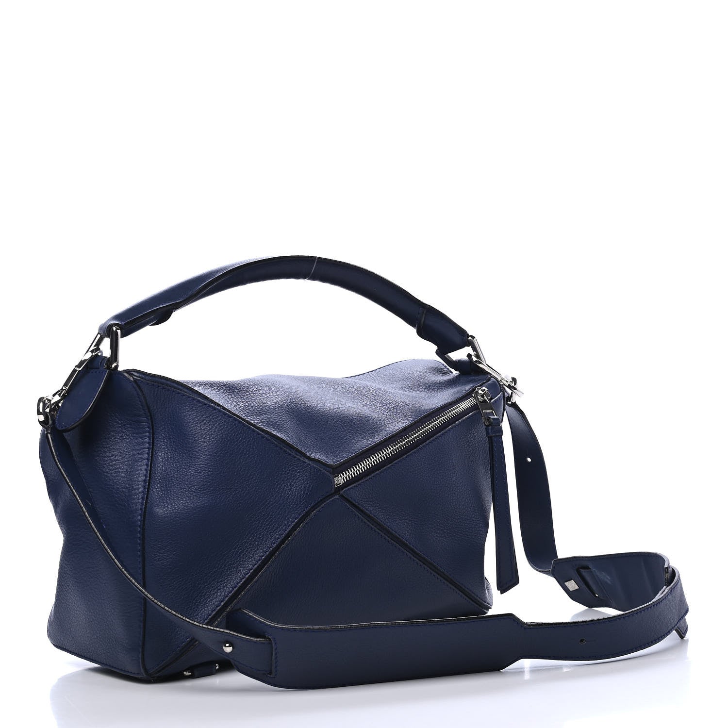 Loewe Calfskin Medium Puzzle Bag Marine 2 of 5