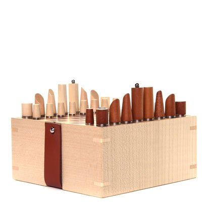 Hermes Sycamore Mahogany Wood Samarcande Chess Game 2 of 9