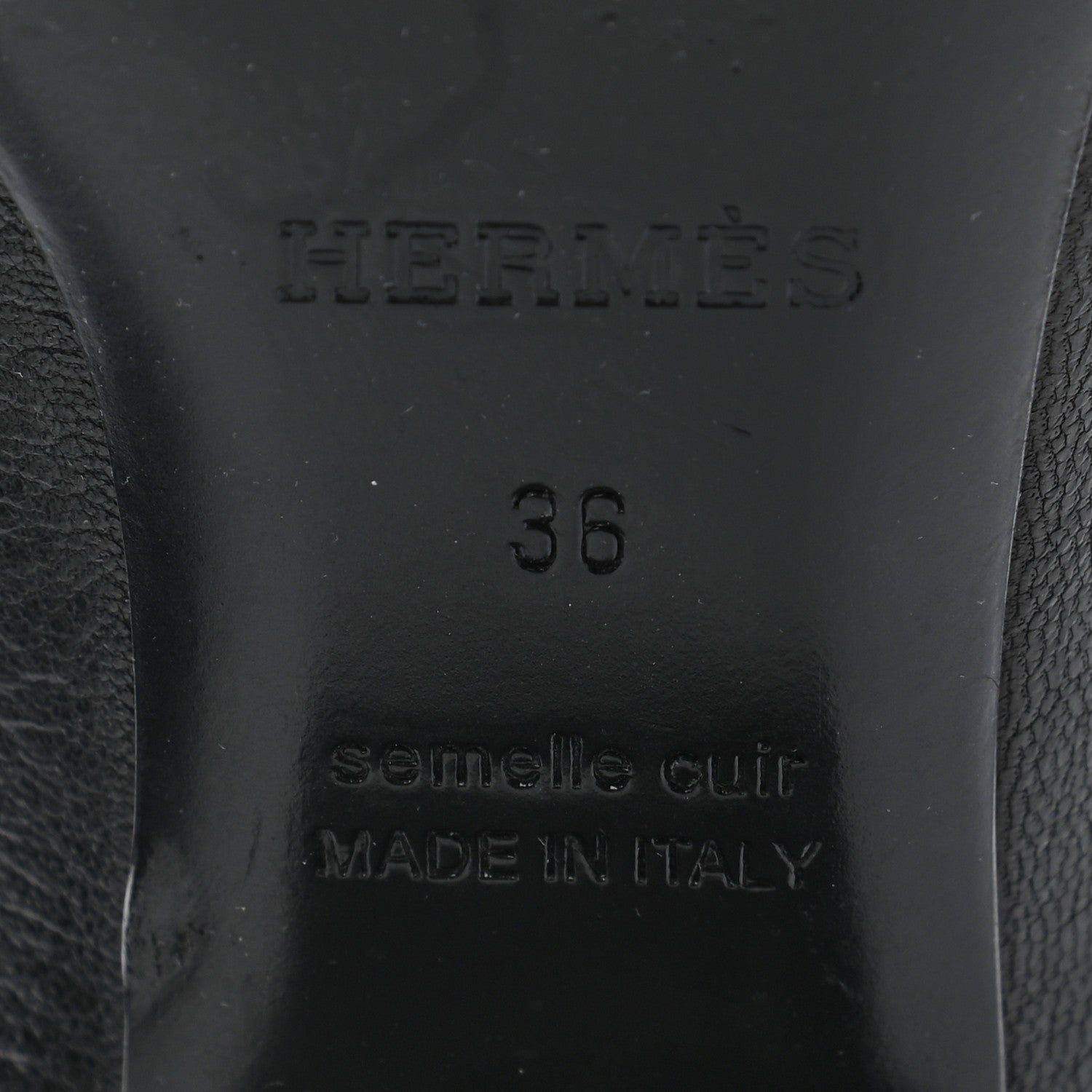 Hermes Goatskin Paradis Mules 36 Black 6 of 8