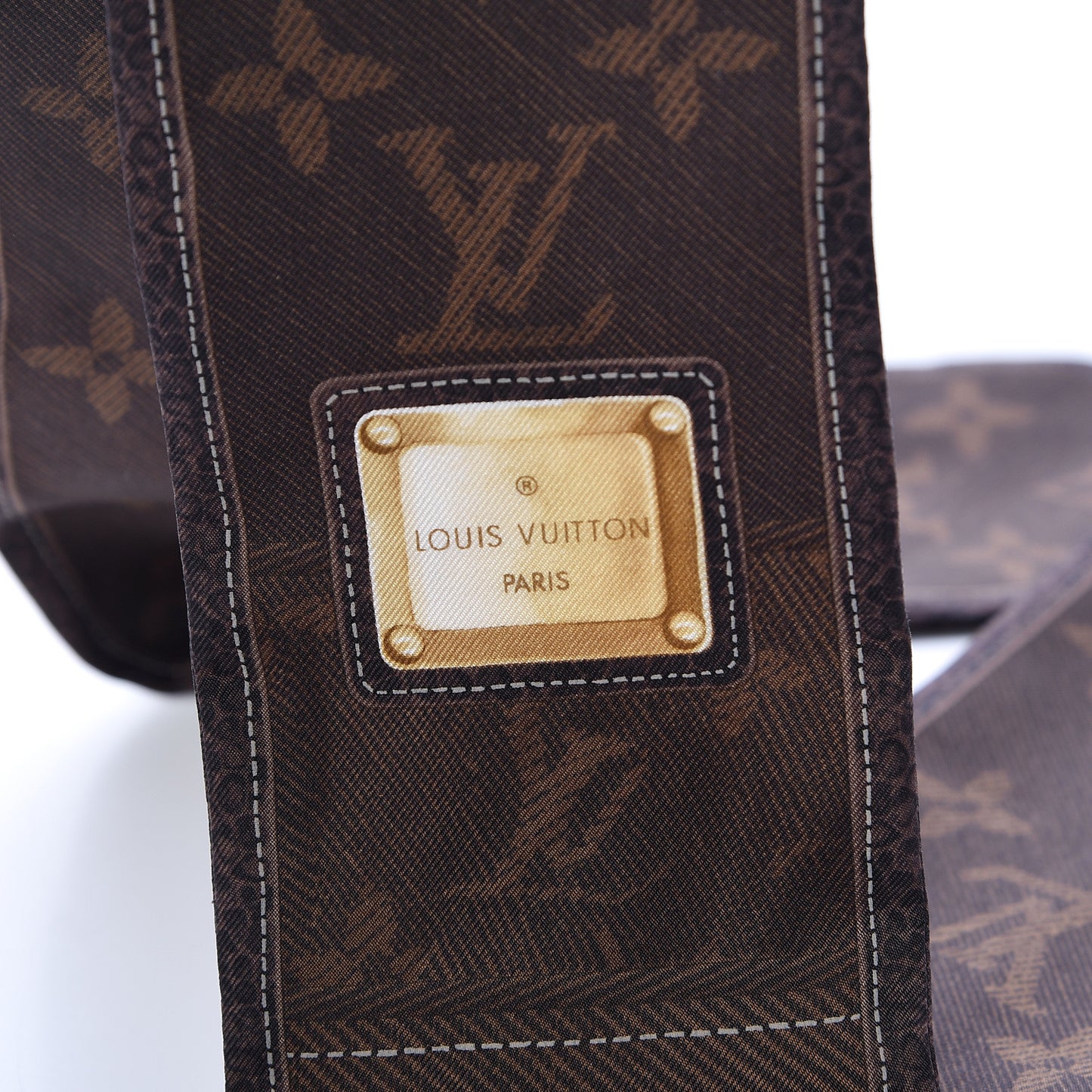Silk Monogram New Denim Bandeau Ebene