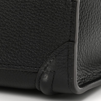 Celine Drummed Calfskin Nano Luggage Black 12 of 12