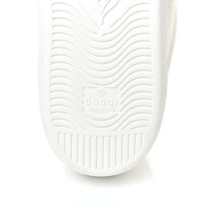 Gucci Calfskin Ayers Web Blind for Love Embroidered Mens Ace Sneakers 10.5 White 7 of 11