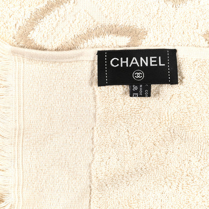 Chanel Terry Cotton CC Beach Tote Towel Set Ivory 18 of 19