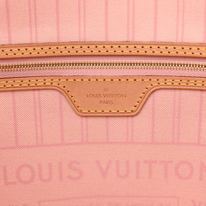 Louis Vuitton Damier Azur Neo Neverfull MM Rose Ballerine 6 of 9