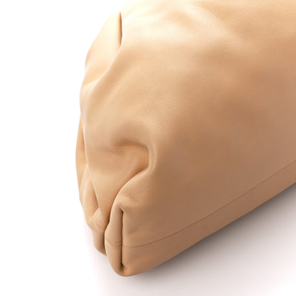 Bottega Veneta Smooth Butter Calf The Pouch Oversized Clutch Almond 10 of 12