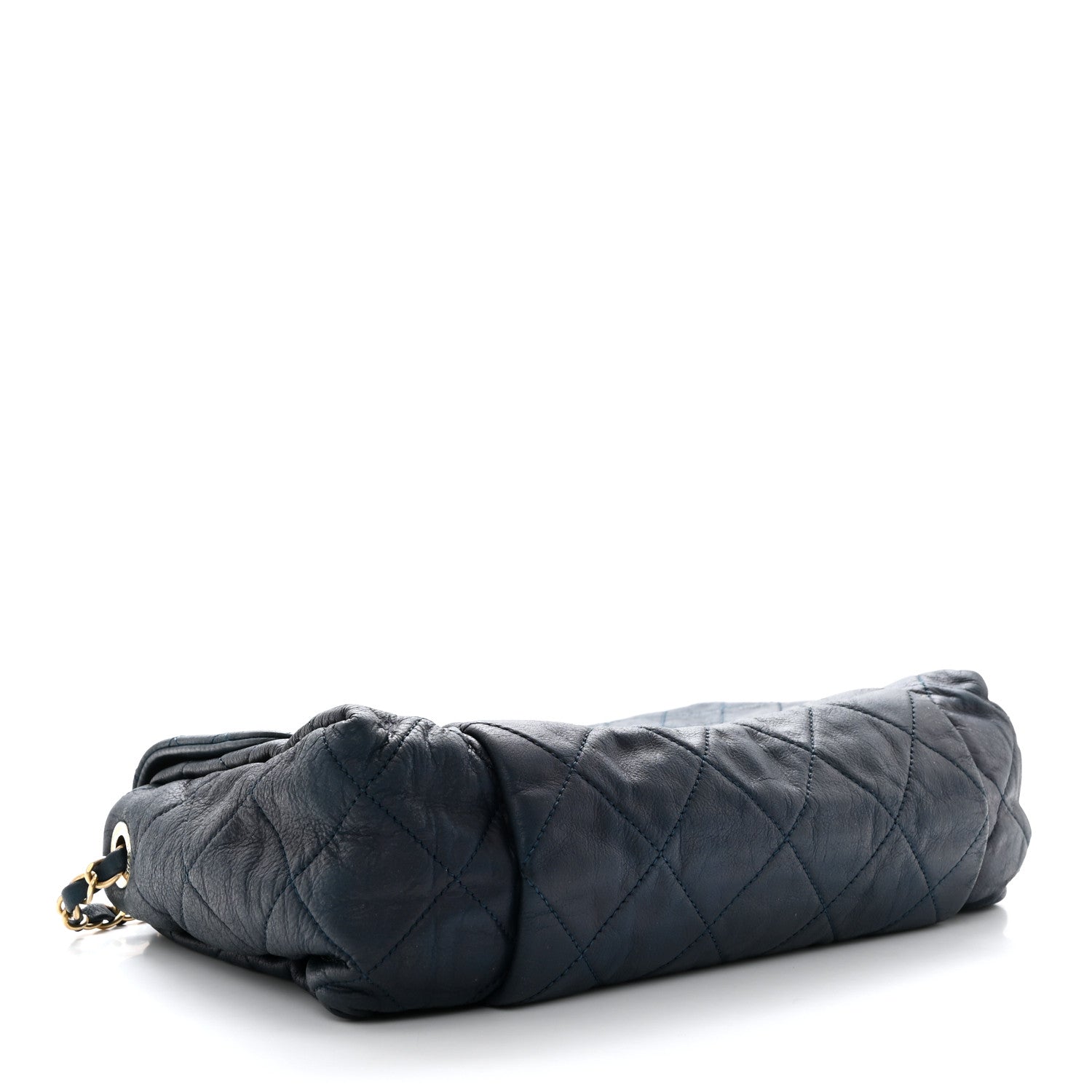 Chanel Iridescent Calfskin Large Chic Quilt Flap Dark Blue 4 of 10