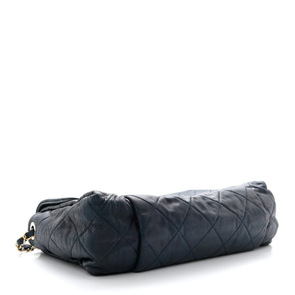 Chanel Iridescent Calfskin Large Chic Quilt Flap Dark Blue 4 of 10