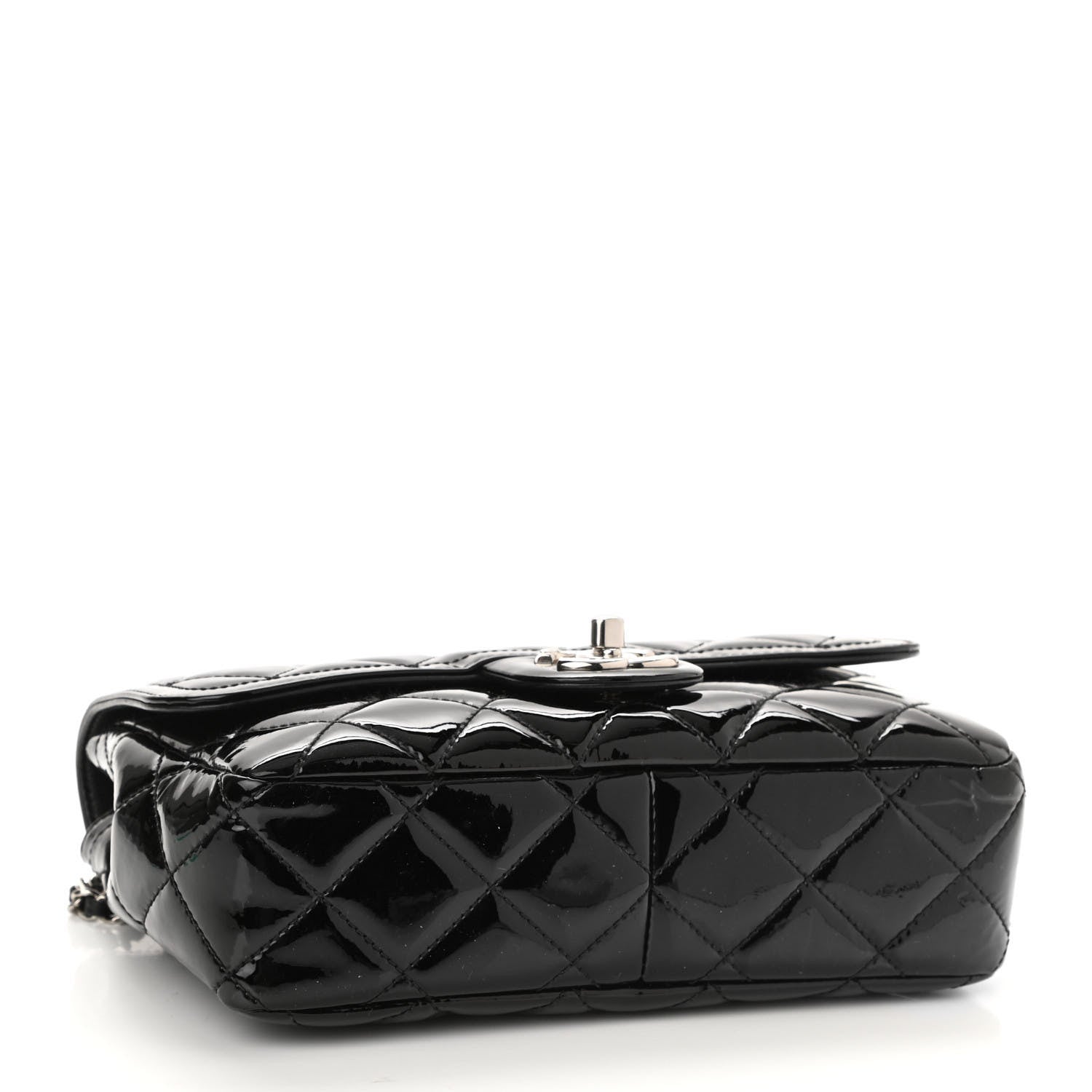 Chanel Patent Quilted Small Coco Shine Flap Black 4 of 11