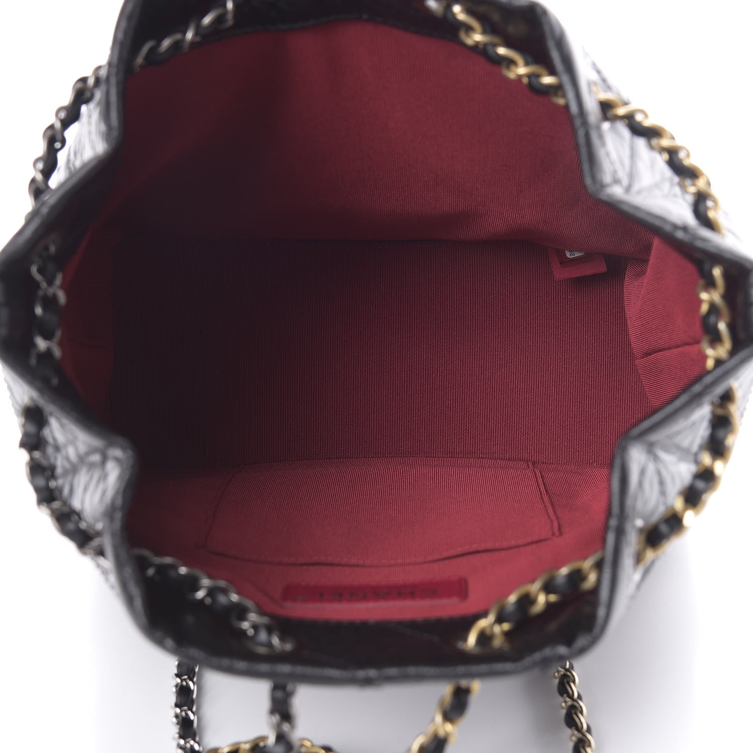 Chanel Aged Calfskin Quilted Small Gabrielle Backpack Black 4 of 10