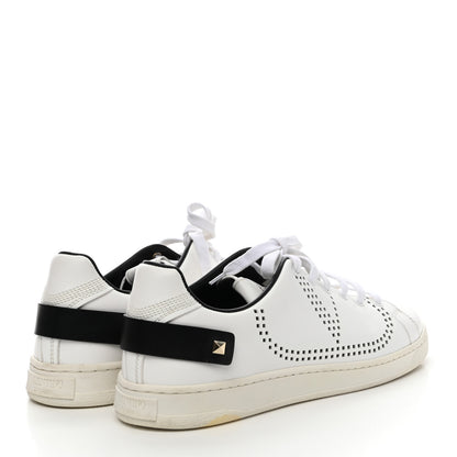 Valentino Garavani Calfskin Womens Backnet Sneakers 40 Black 4 of 10