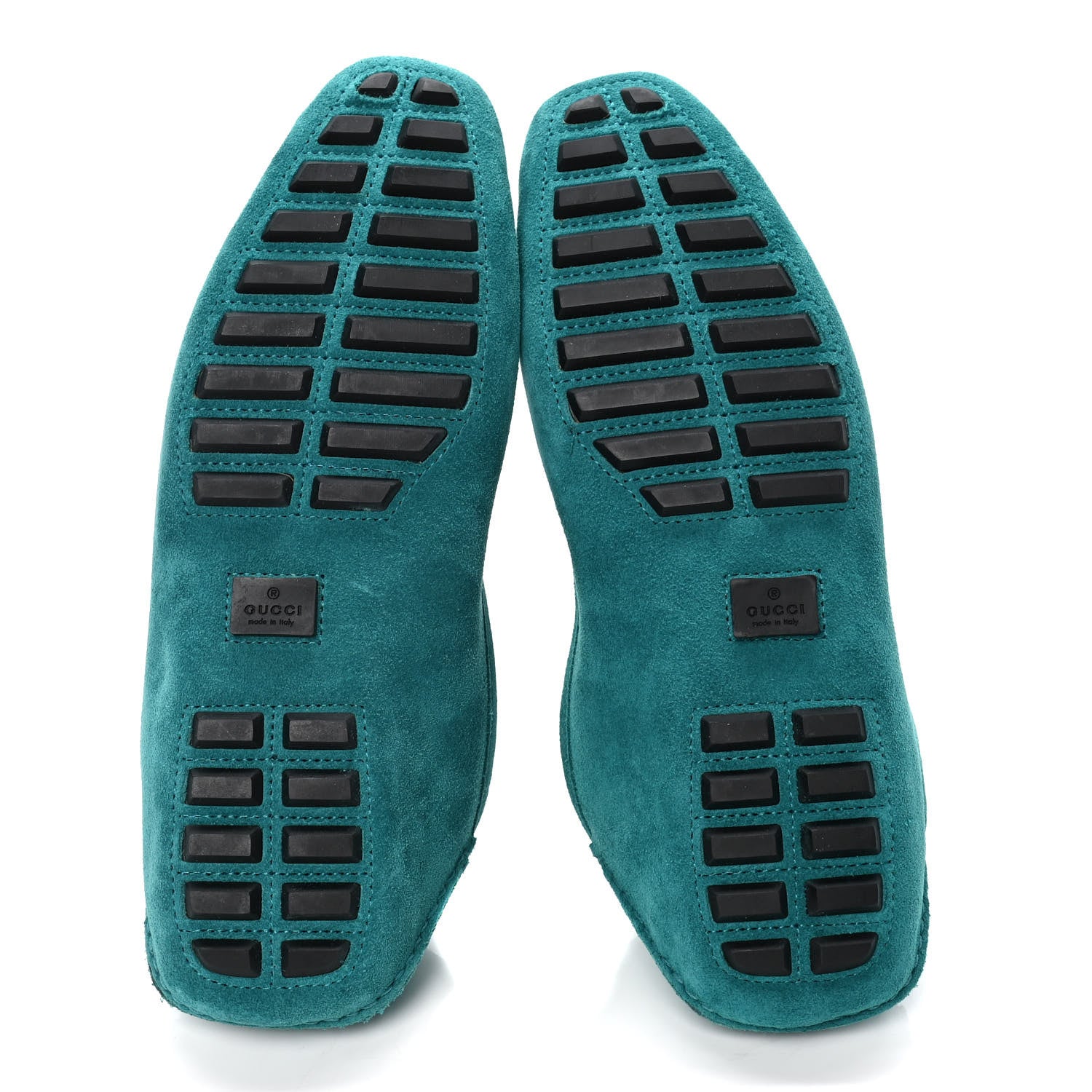 Gucci Suede Mens Horsebit Driver Loafer 10 Turquoise 4 of 4