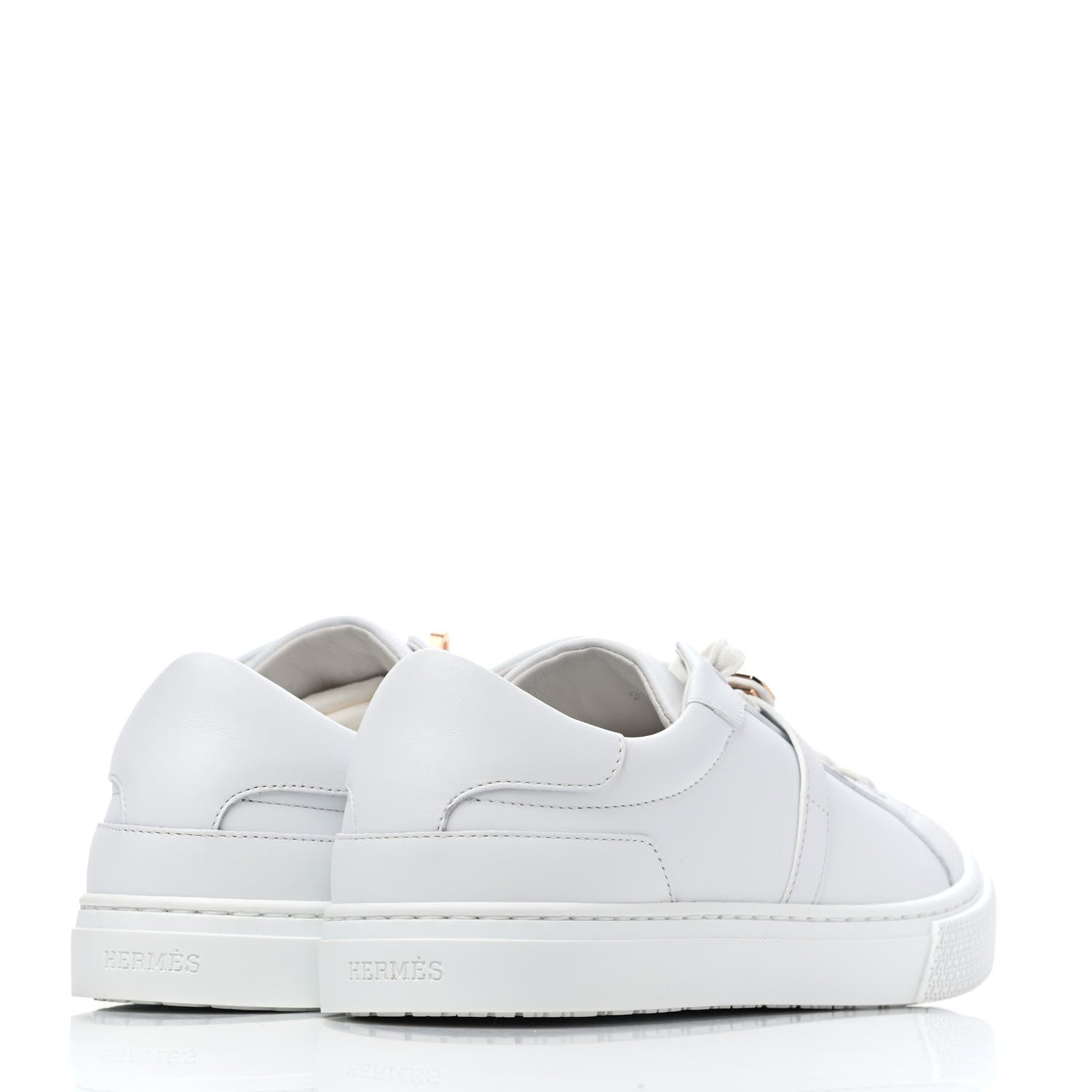 Hermes Calfskin Day Sneakers 38 White 3 of 4