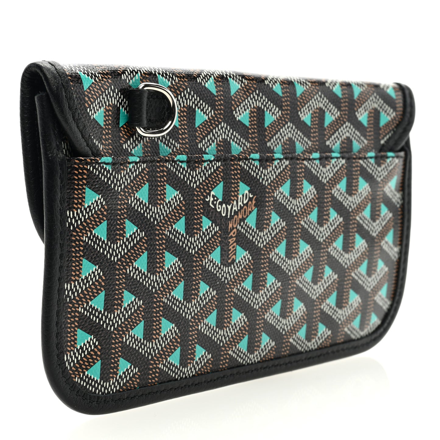 Goyardine Pouch Claire Voie Black Blue