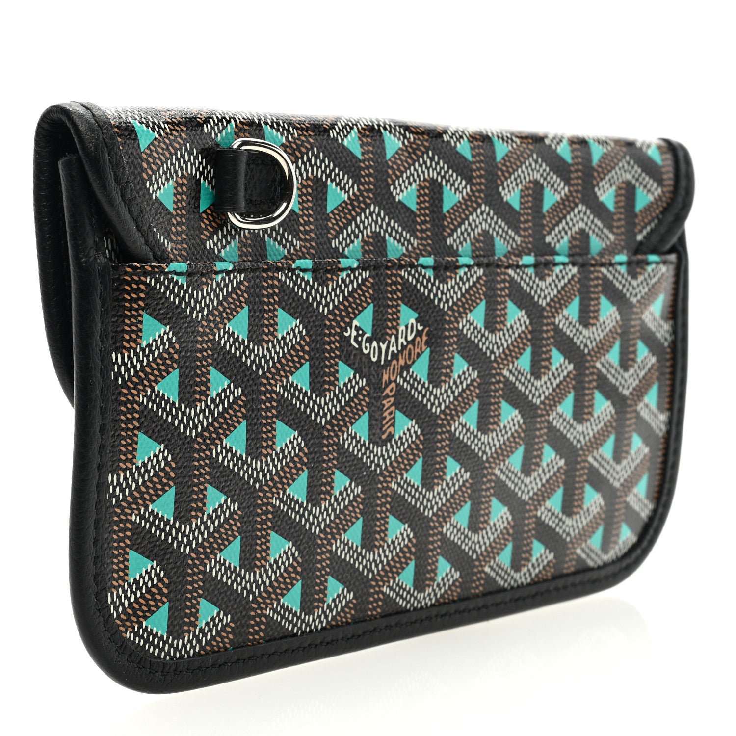 Goyard Goyardine Pouch Claire Voie Black Blue 3 of 6