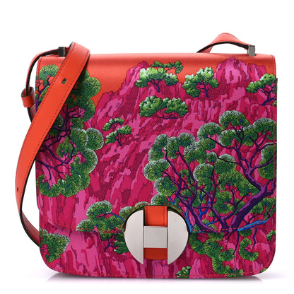 Hermes Swift Silk Sieste Au Paradis 2002 20 Fuchsia Bleu Orange Poppy 1 of 11