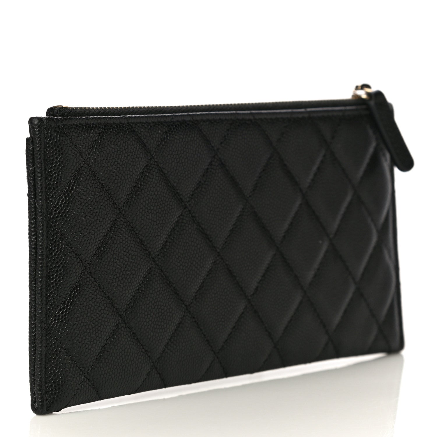 Chanel Caviar Quilted Classic Zip Pouch Black 3 of 9