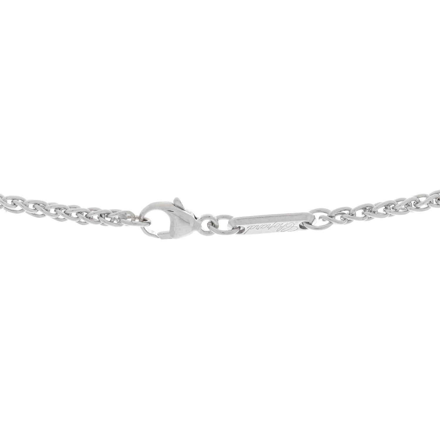 Chopard 18K White Gold Diamond Happy Diamonds Icons Pendant Necklace 3 of 3