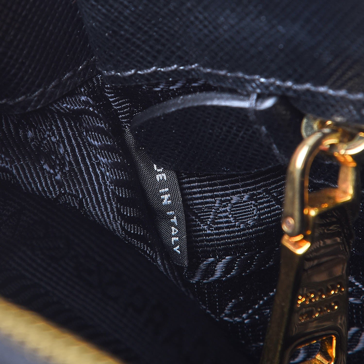 Prada Saffiano Mini Galleria Double Zip Tote Black 8 of 9