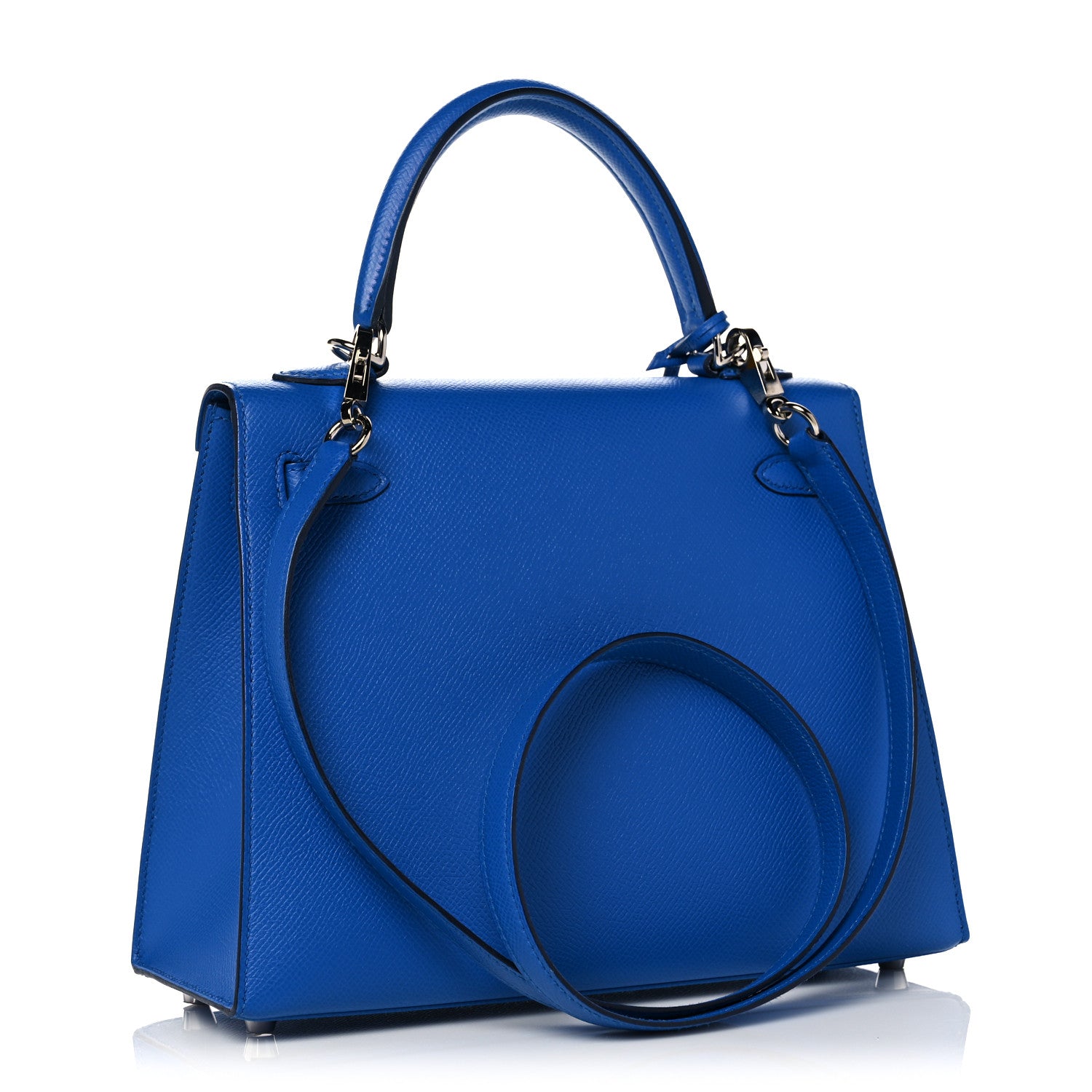 Hermes Epsom Kelly Sellier 25 Bleu Zellige 3 of 38