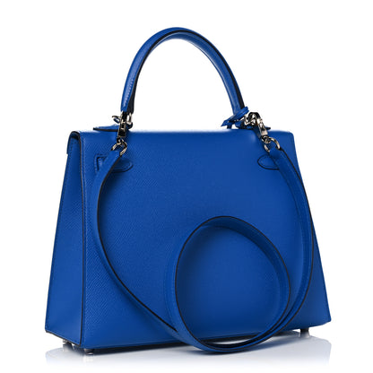 Hermes Epsom Kelly Sellier 25 Bleu Zellige 3 of 38
