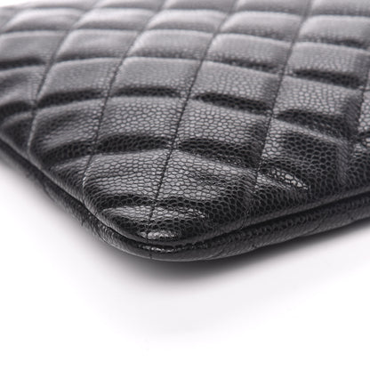 Chanel Caviar Quilted Medium Cosmetic Case Black 8 of 10