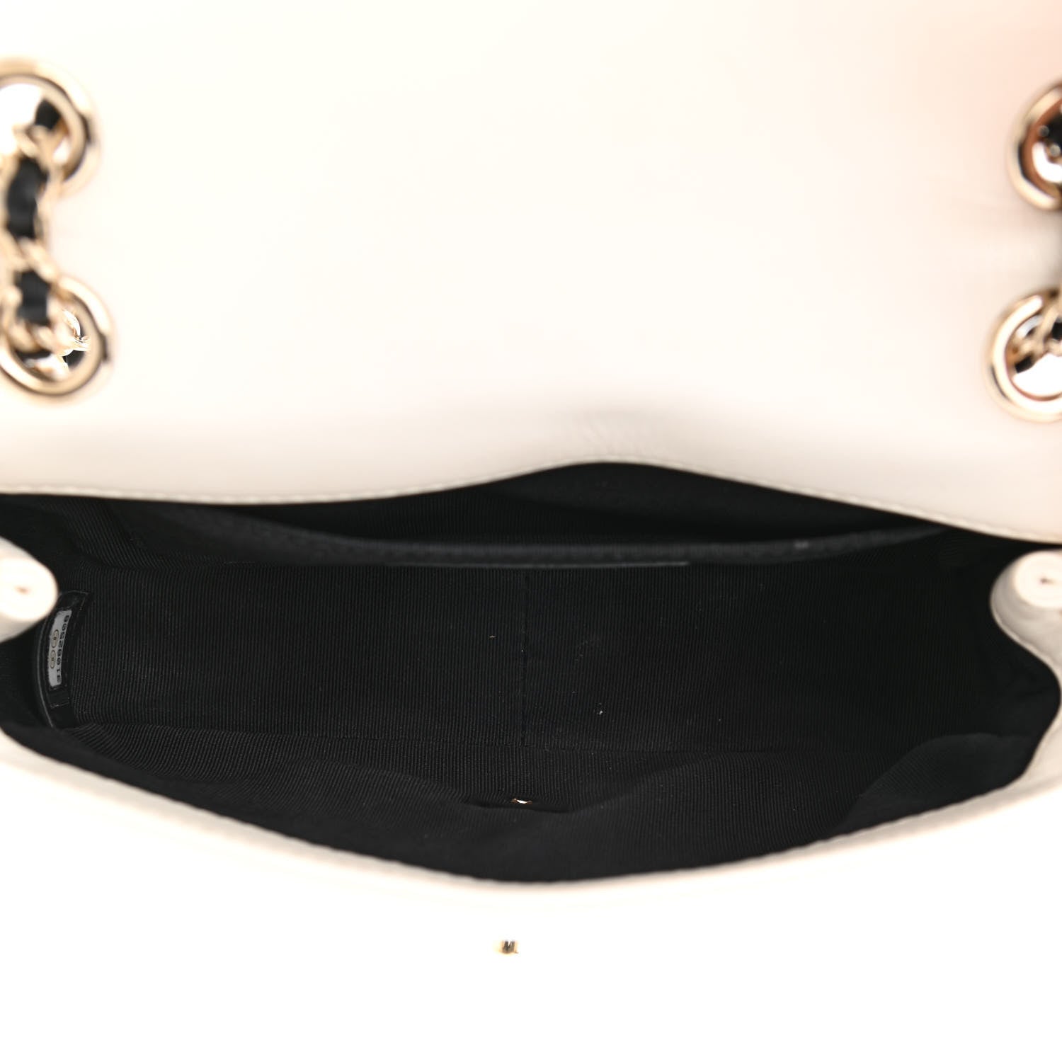 Chanel Lambskin Small Entwined Chain Flap White 5 of 12