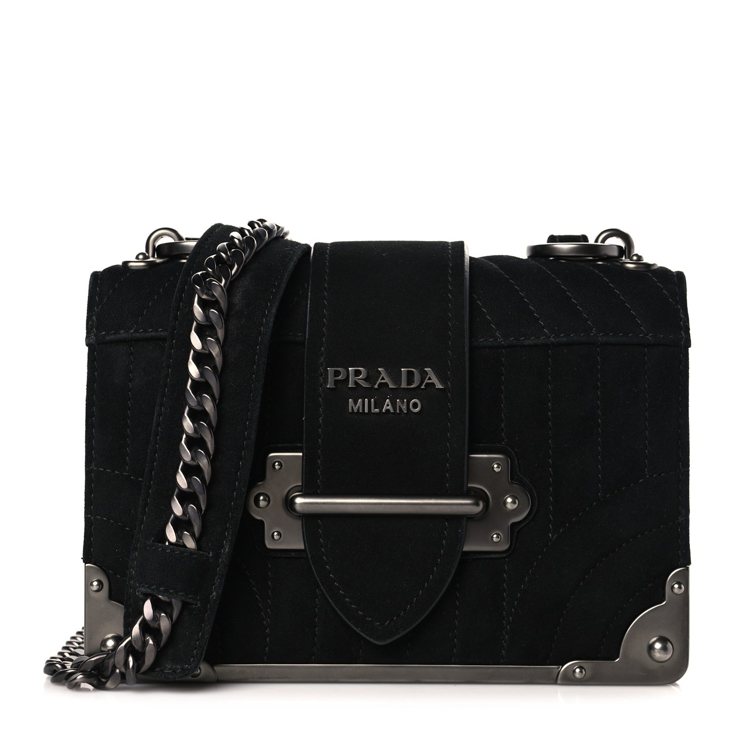 Velvet Impuntu Cahier Bag Black