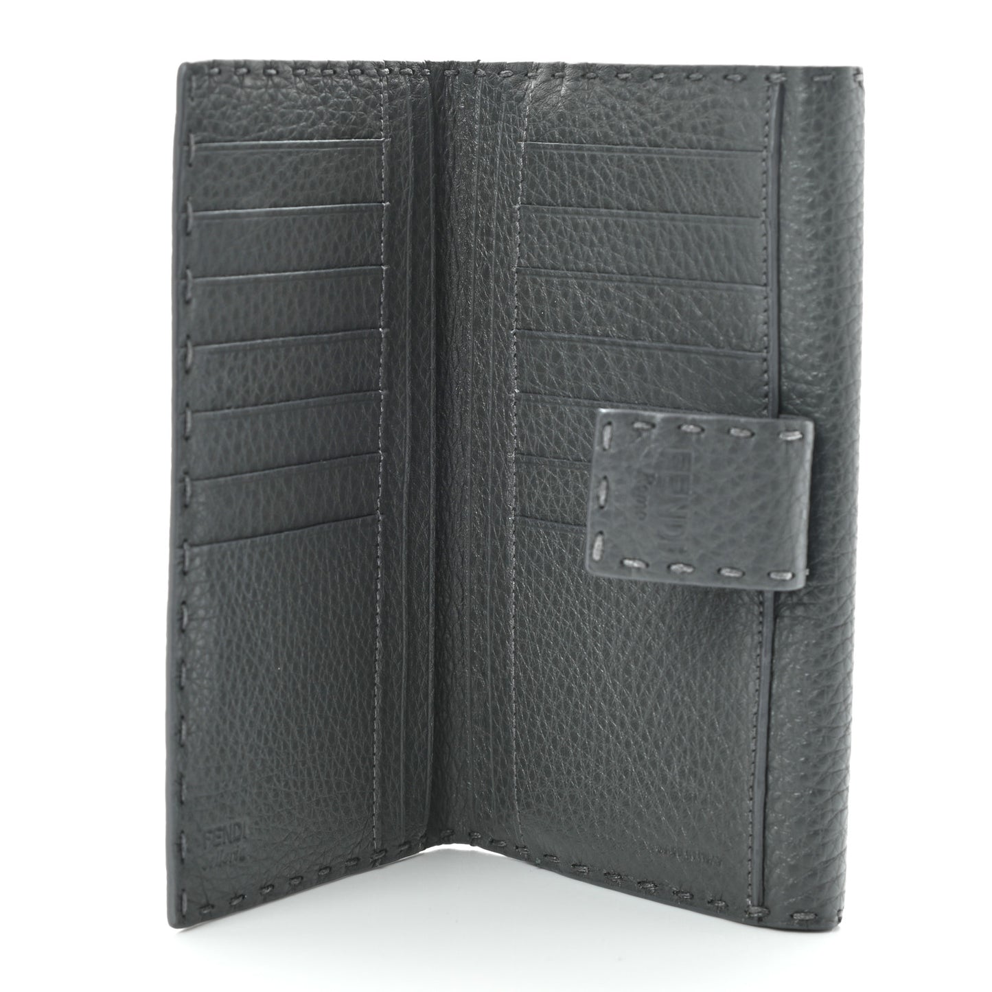 Cuoio Romano Selleria Peekaboo Continental Wallet Asfalto