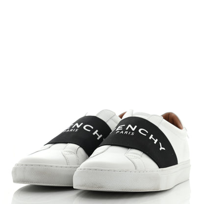 Givenchy Calfskin Band Logo Womens Urban Street Sneakers 39 White Black 3 of 12