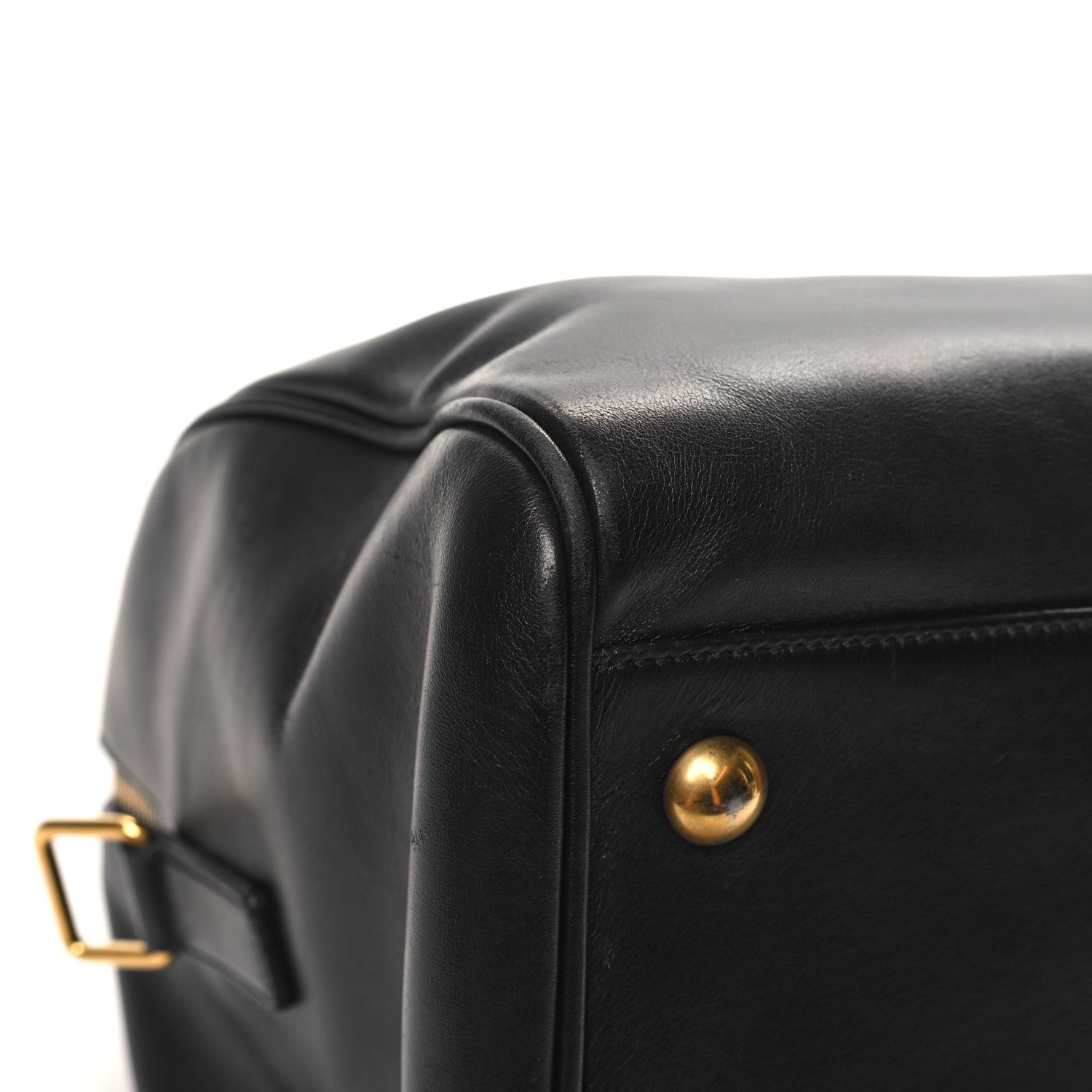 Saint Laurent Calfskin Classic Duffle 6 Black 11 of 15