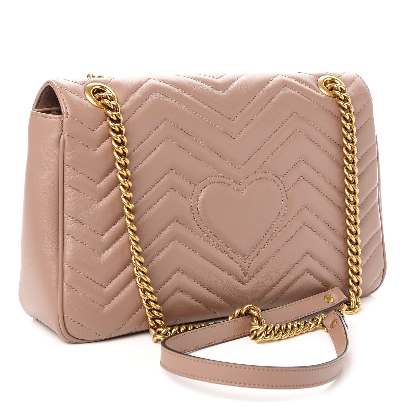 Calfskin Matelasse Medium GG Marmont Shoulder Bag Porcelain Rose