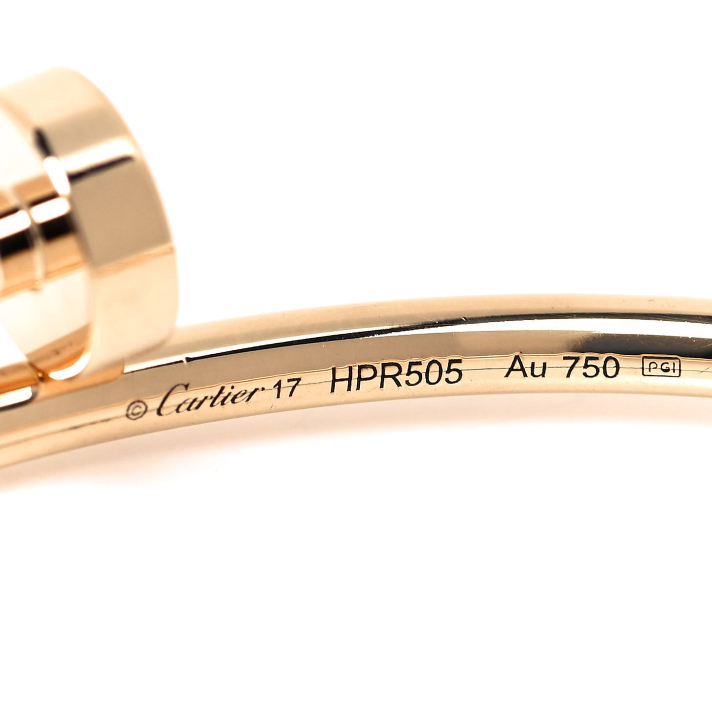 18K Yellow Gold Small Juste Un Clou Bracelet 17