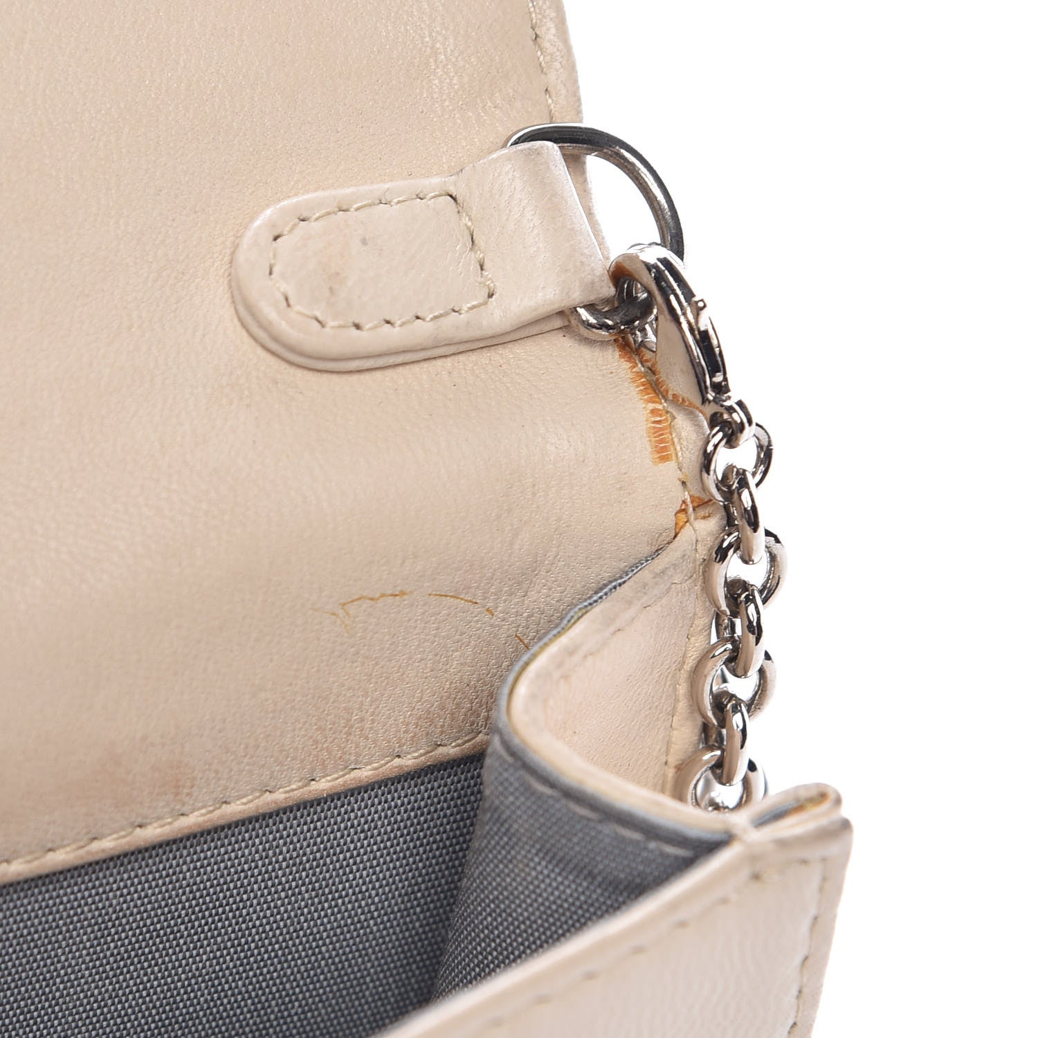 Christian Dior Lambskin Cannage Lady Dior Convertible Clutch Ivory 10 of 16