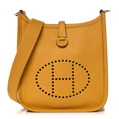 Hermes Taurillon Clemence Evelyne TPM Jaune Ambre 1 of 12